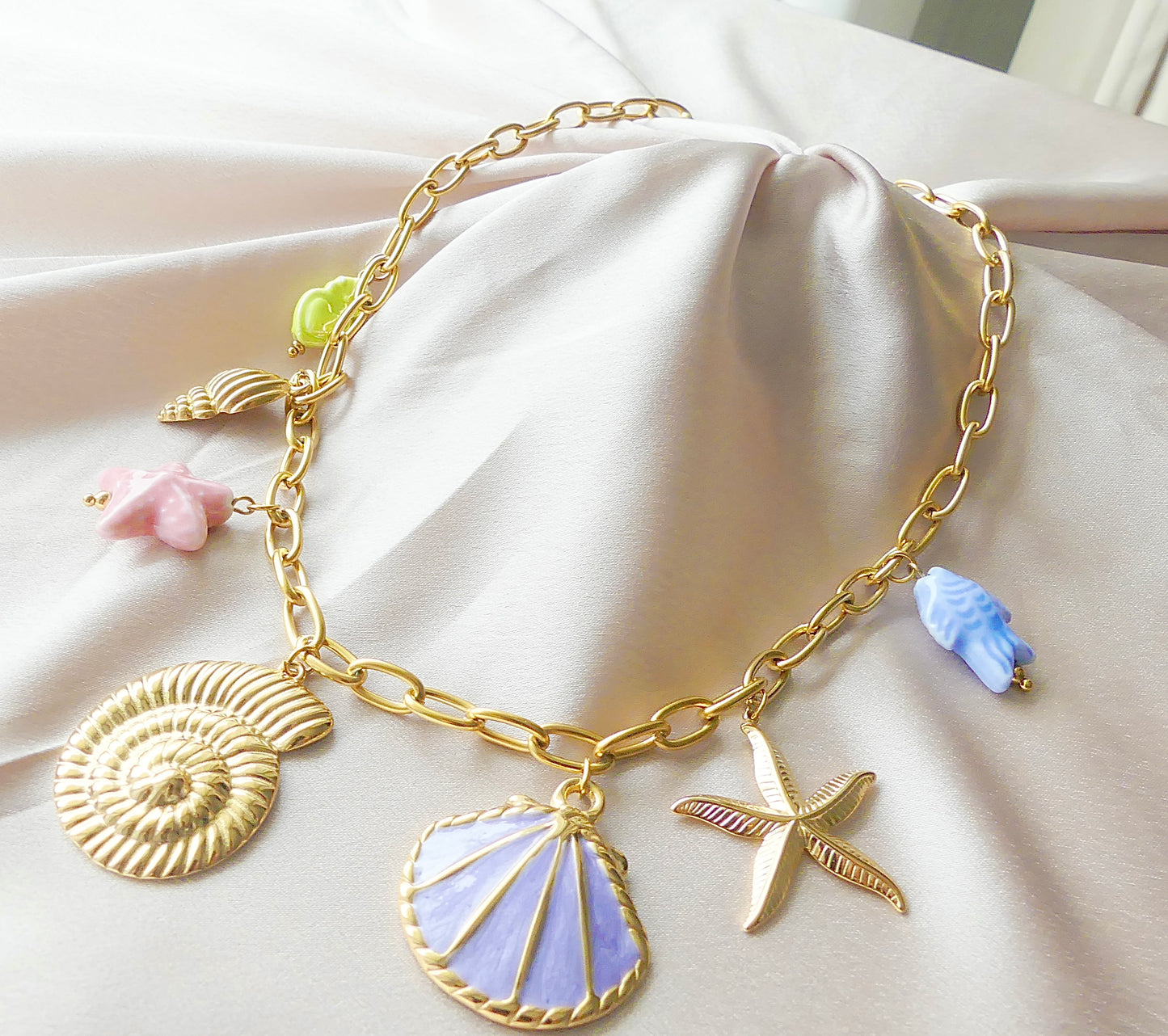 Collier « sirène » en acier inoxydable
