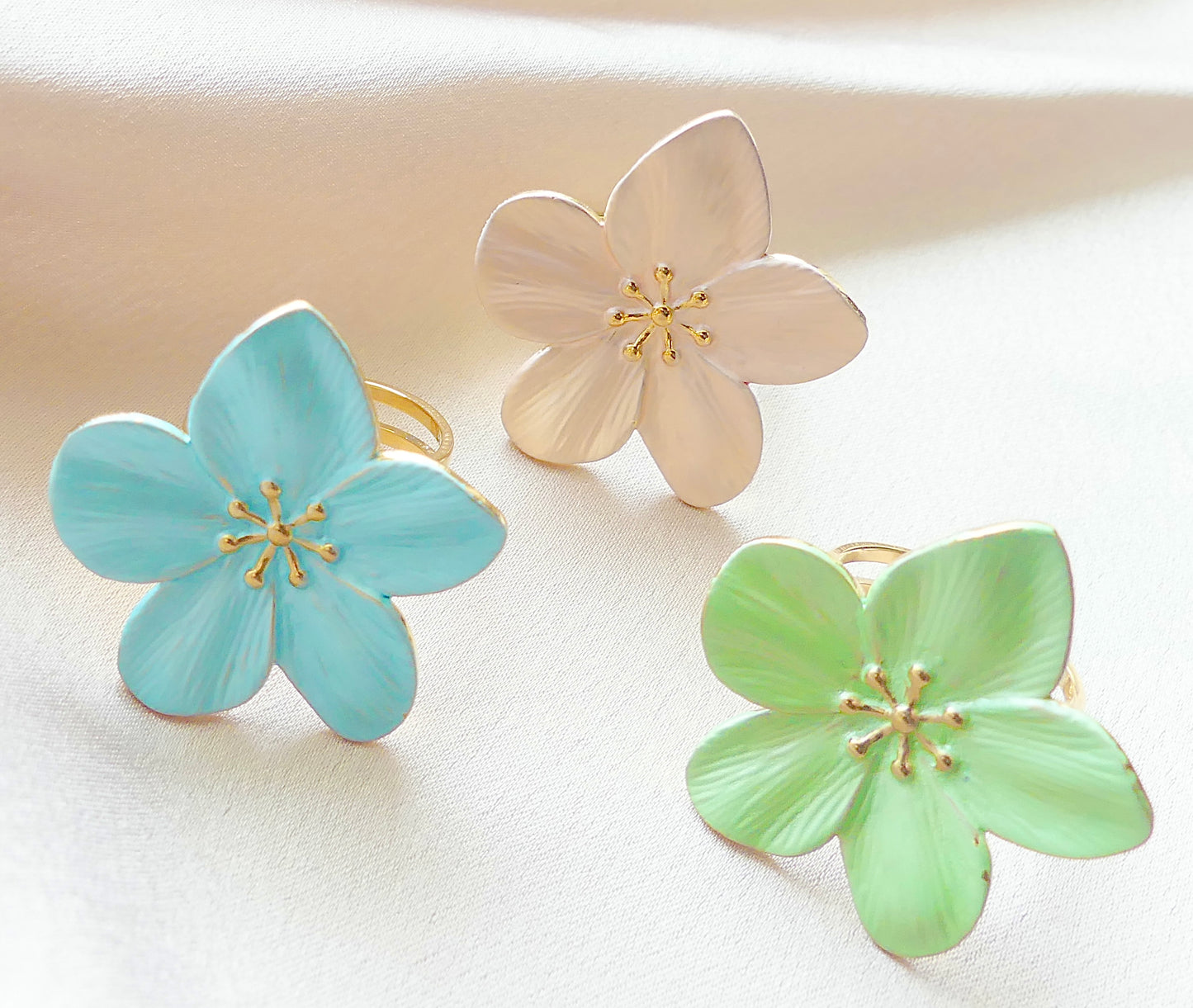 Bague «  Flora » en Acier inoxydable